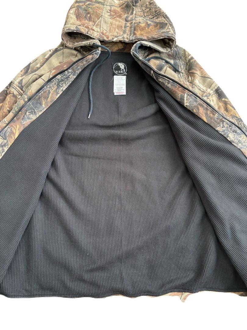 00s BERNE 裏サーマル ジップパーカー リアルツリー