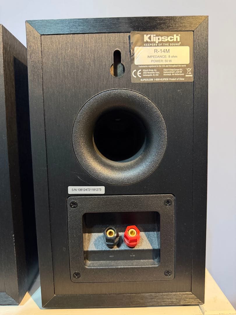 動作品　Klipsch R-14M ブックシェルフスピーカー　シリアル同番