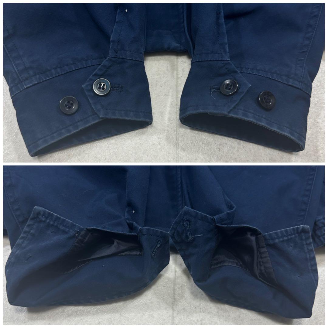 【VAN JACKET】スウィングトップ アーチロゴ 裏地チェック 紺 L