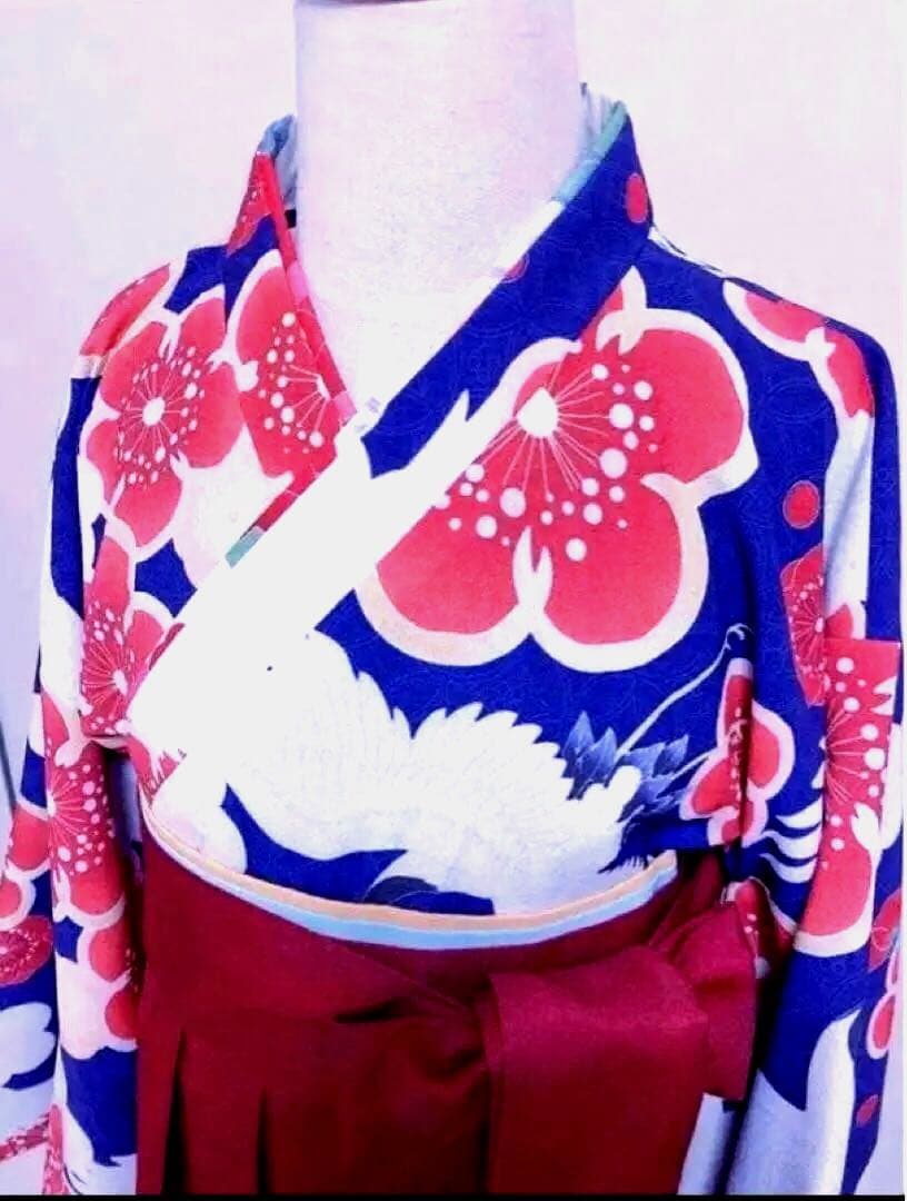 ☆廃盤柄☆キャサリンコテージ 袴セット　鶴梅柄　150cm