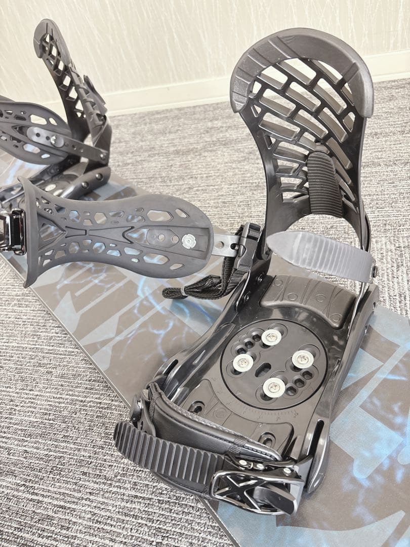 60超美品❗️超豪華❗️眞空雪板等/侍モデル メンズスノーボードセット★155cm