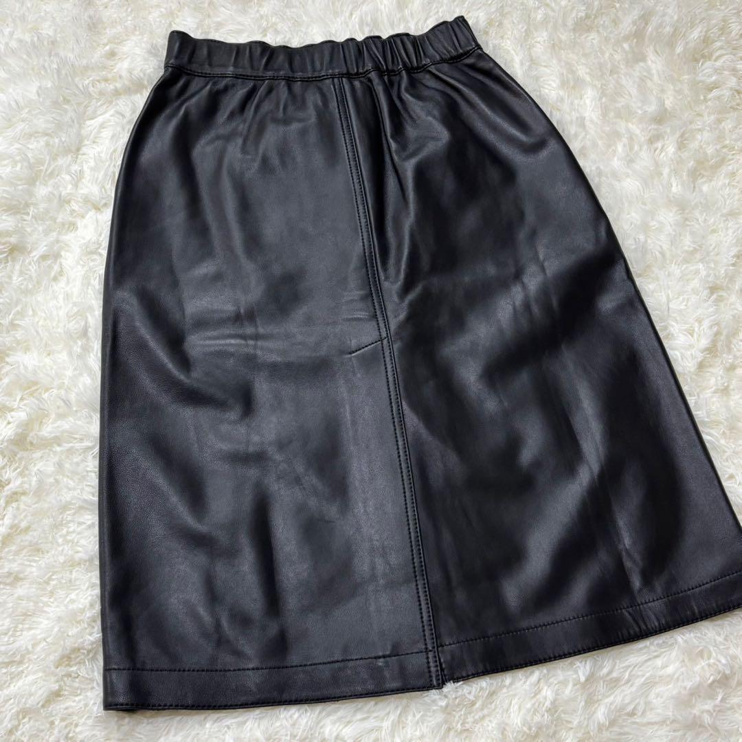 【新品未使用】羊革 本革 COACH コーチ レザースカート