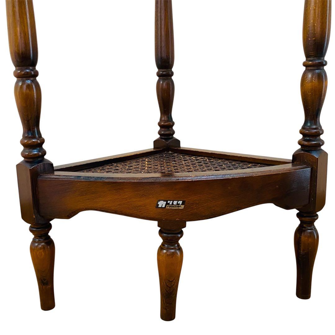 カリモク karimoku コロニアル コーナーテーブル 花台 電話台 ラック