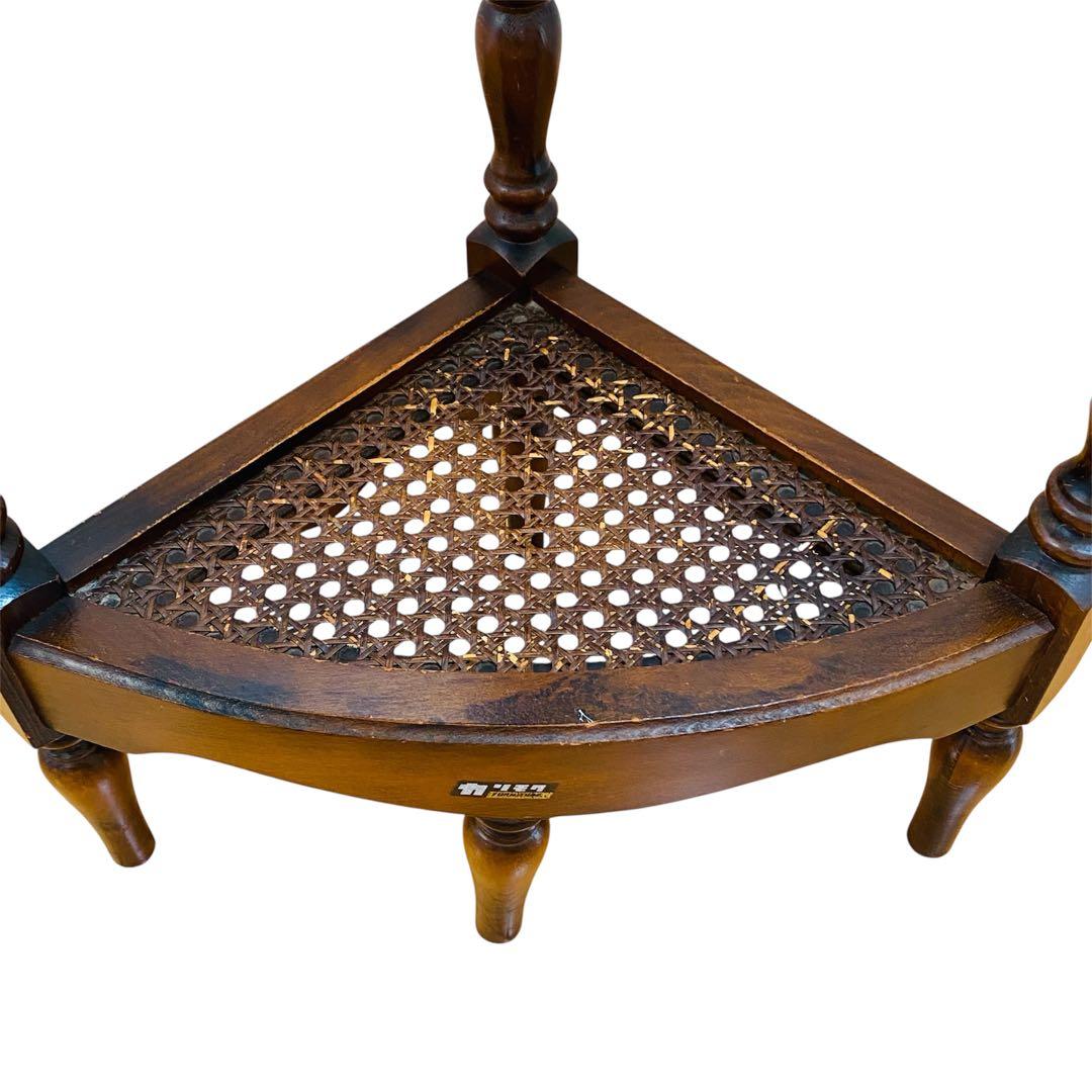 カリモク karimoku コロニアル コーナーテーブル 花台 電話台 ラック