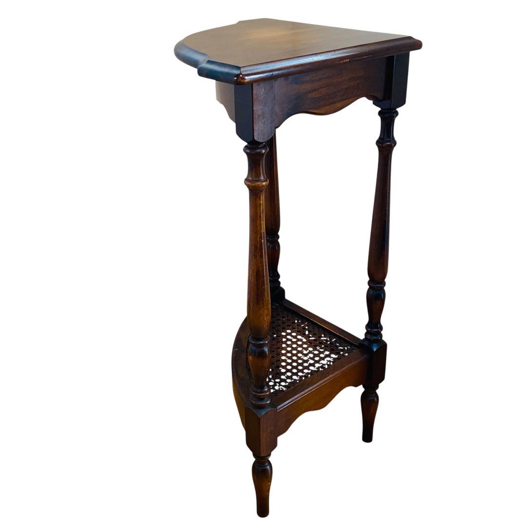 カリモク karimoku コロニアル コーナーテーブル 花台 電話台 ラック