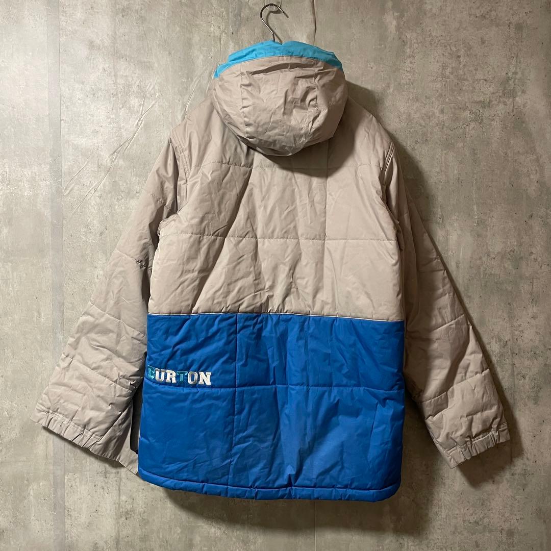 Burtonバートンスキーウェアスノーボードジャケットパーカーフード付灰色グレー