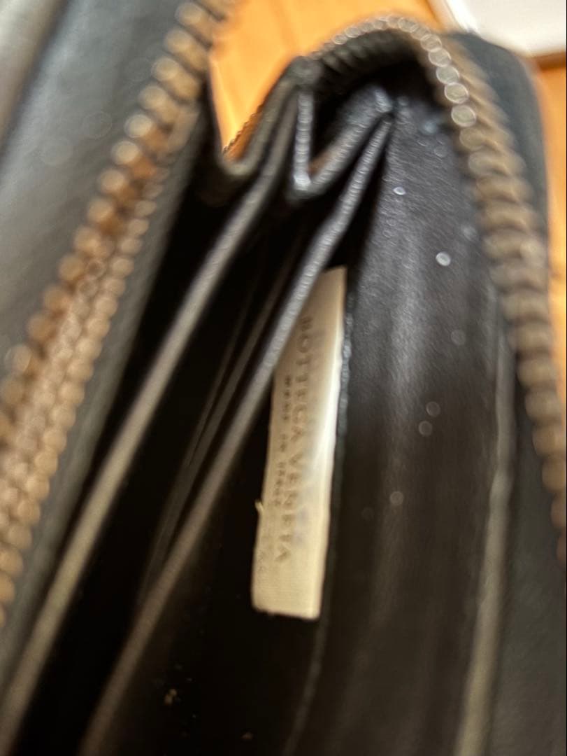 Bottega Veneta ブラック レザー 長財布