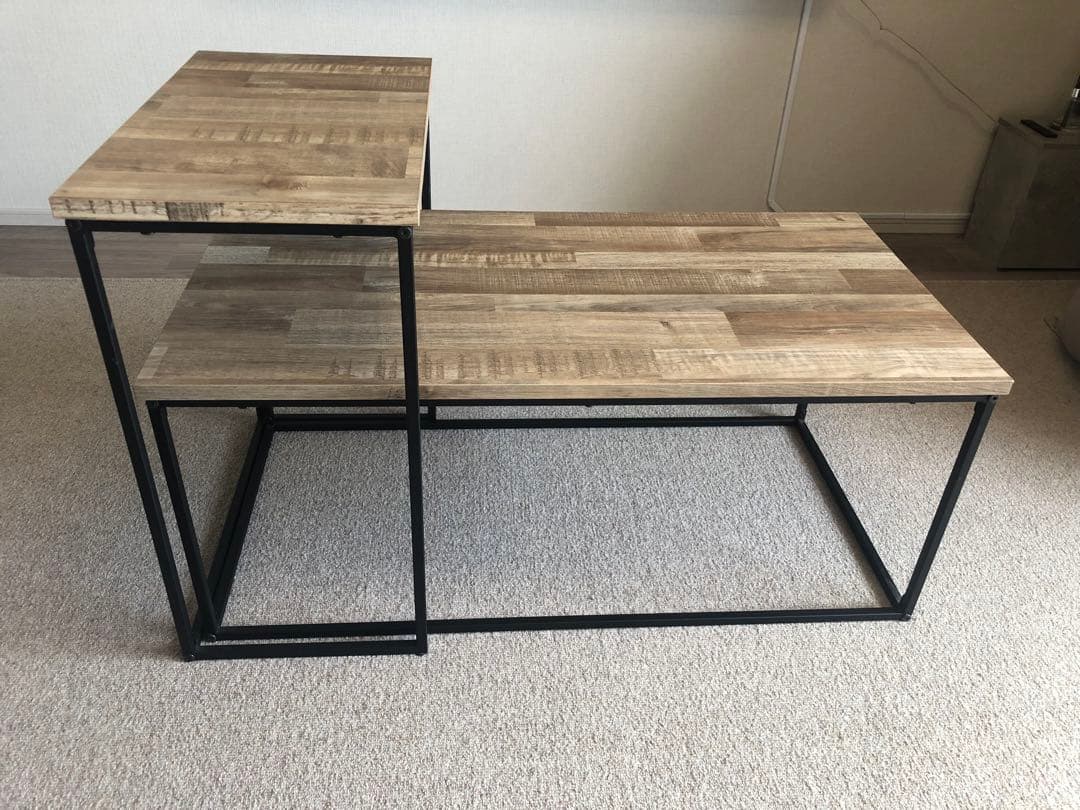 LOWYA ネストテーブル ローテーブル セット 机