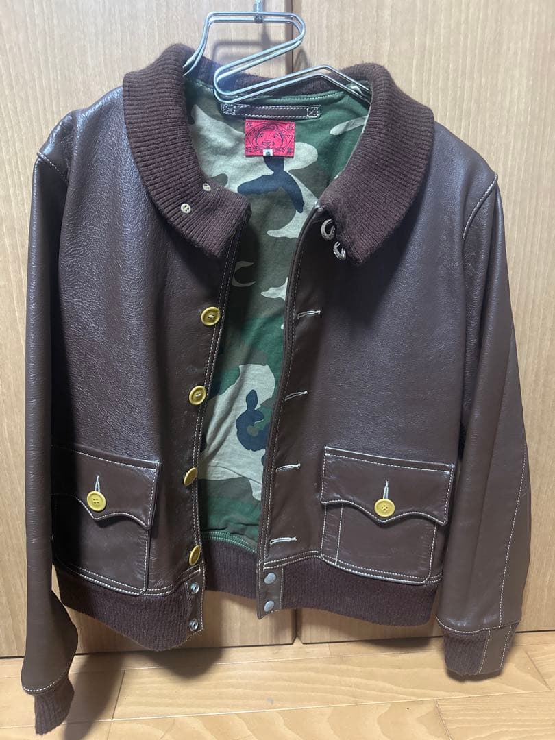 Y*♡様 超レア EVIS エヴィス A-1 レザージャケット 38