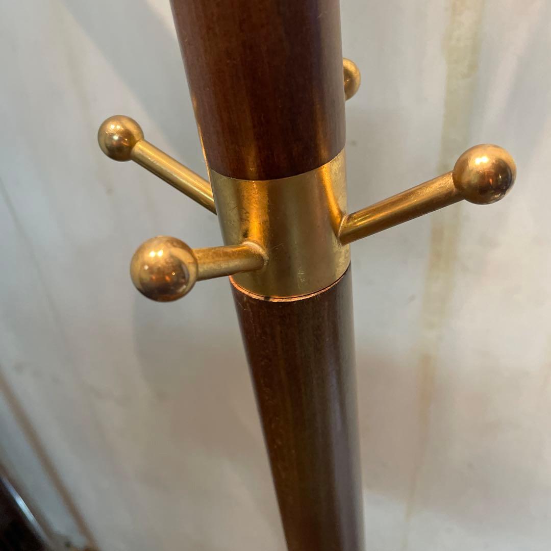 サファイア　木製　カリモク　コートハンガー　ポールハンガー　帽子ラック