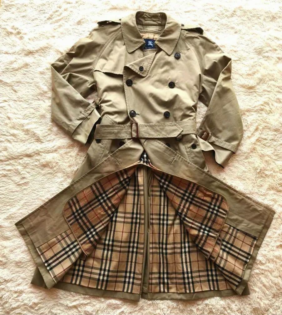 【極美品】BURBERRY ベージュ トレンチコート　カシミア混