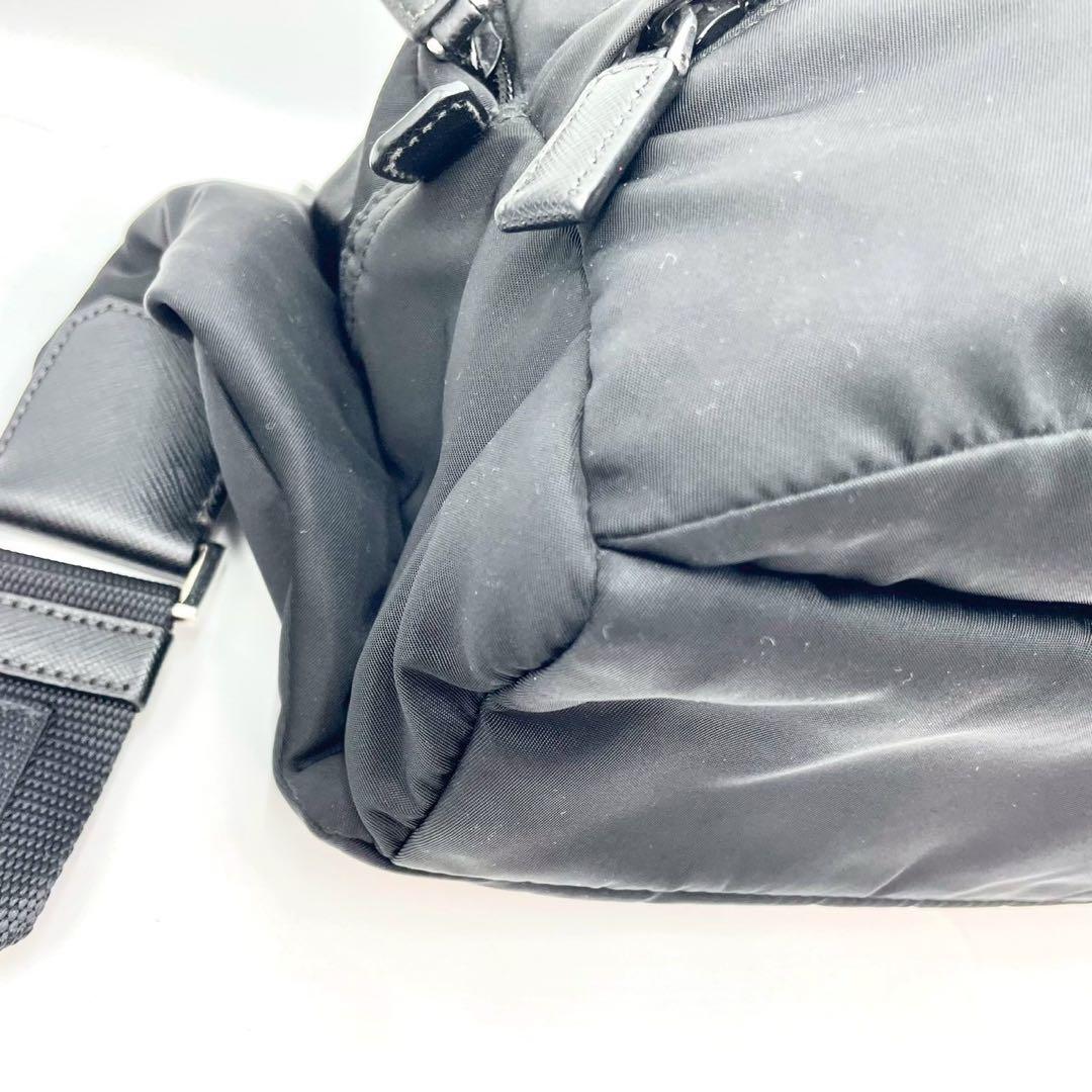 RFID認証⭐︎プラダ ボディバッグ 2VH038 ブラック ナイロン