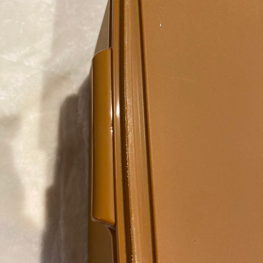 タッパーウェア　スーパーケース ブラウン収納ボックス 蓋付き 2個セット