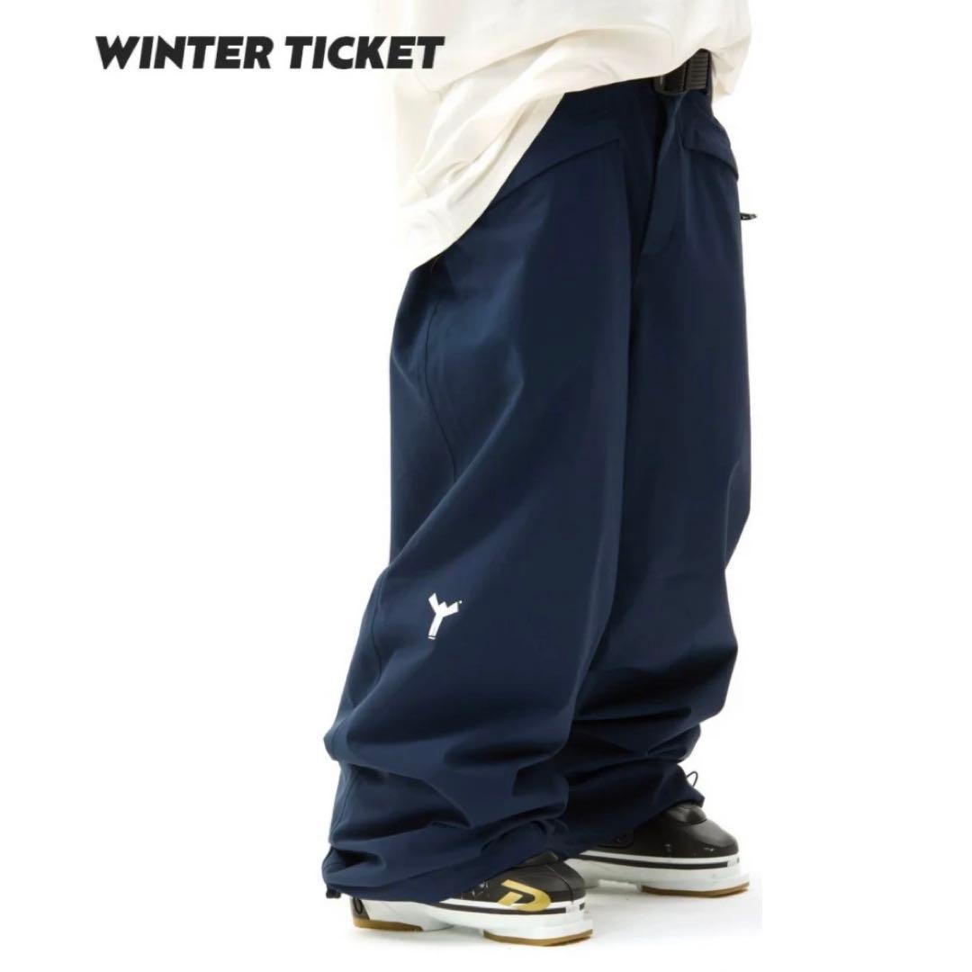 WINTER TICKET スノーボードパンツ ネイビー