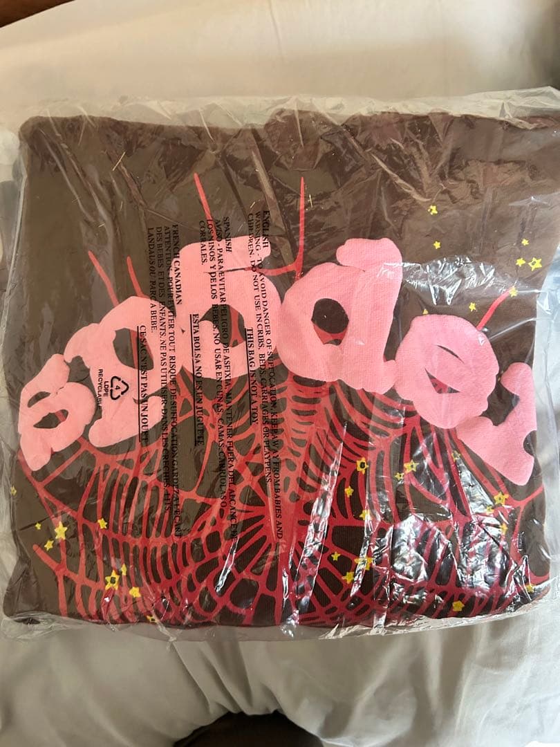 sp5der パーカー茶色 sp5der og web hoodie 正規品