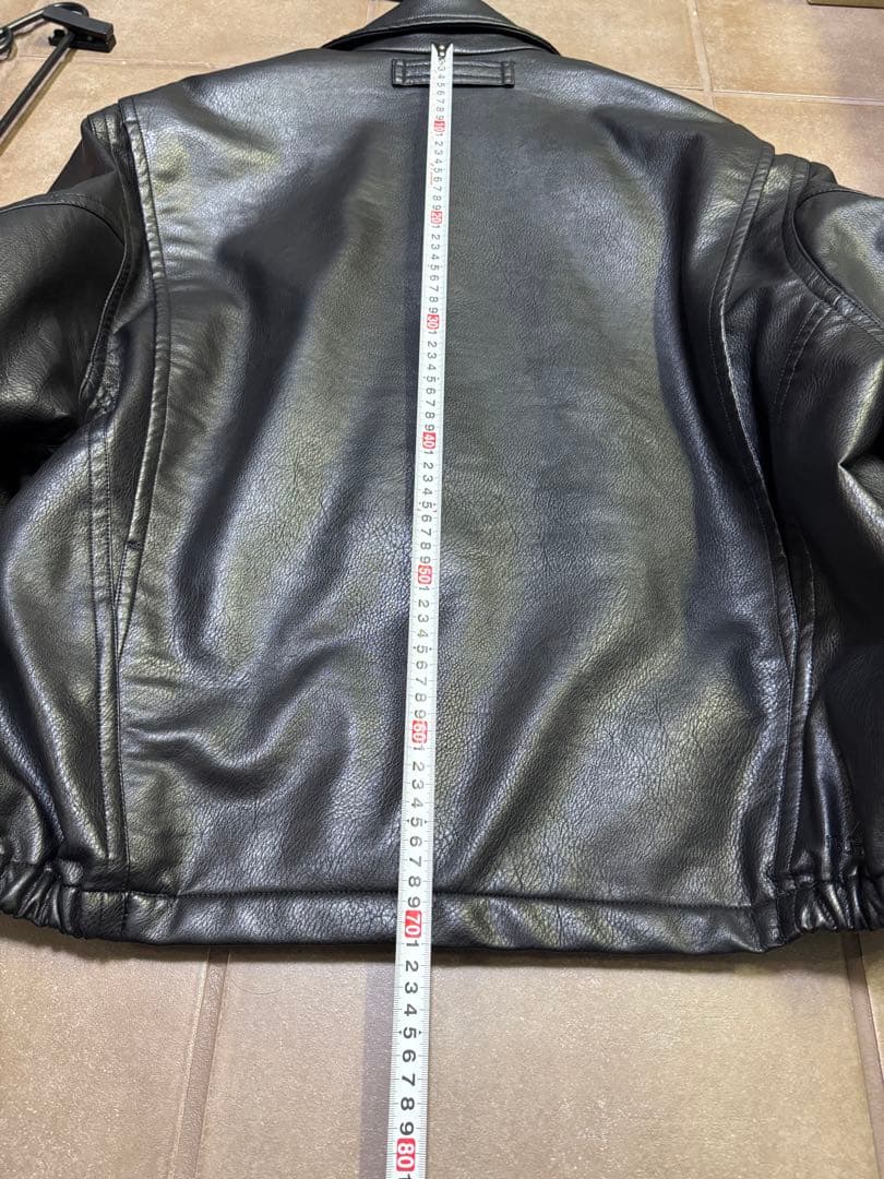 NAUTICA ノーティカ ブラック レザー シングルライダース L