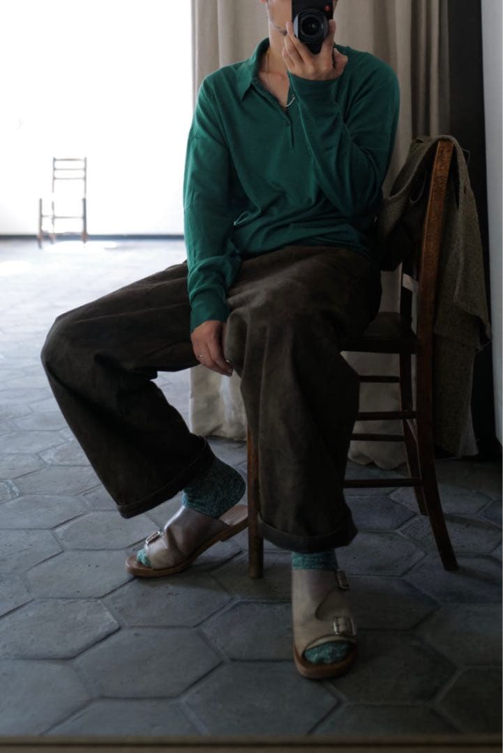 NICENESS × 柿乃葉 Ex VOLTON 4 柿渋染め 鉄焙煎 サイズ2