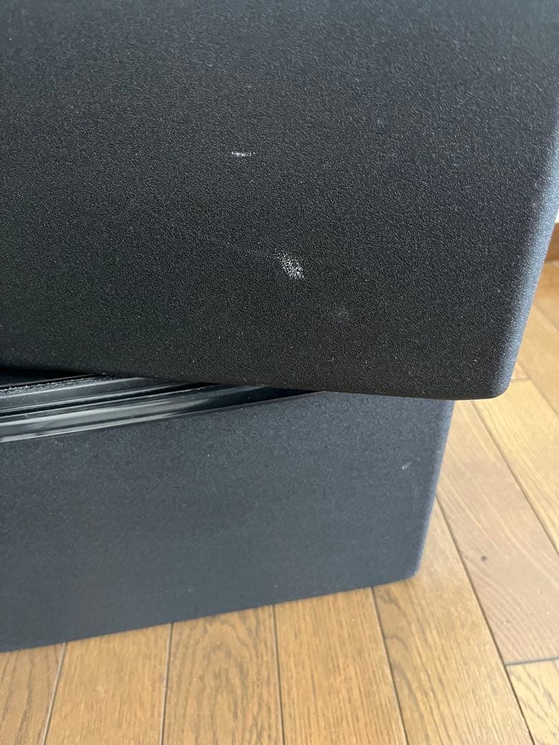 タッパーウェア　ウルトラスーパーケース 黒のプラスチック収納ケース2個セット