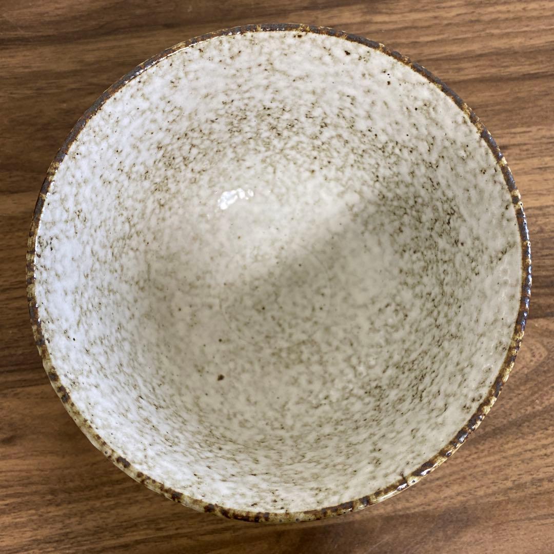 未使用　志野茶碗　　草花文鉢　陶器 湯飲み 陶器 陶器製 飯碗