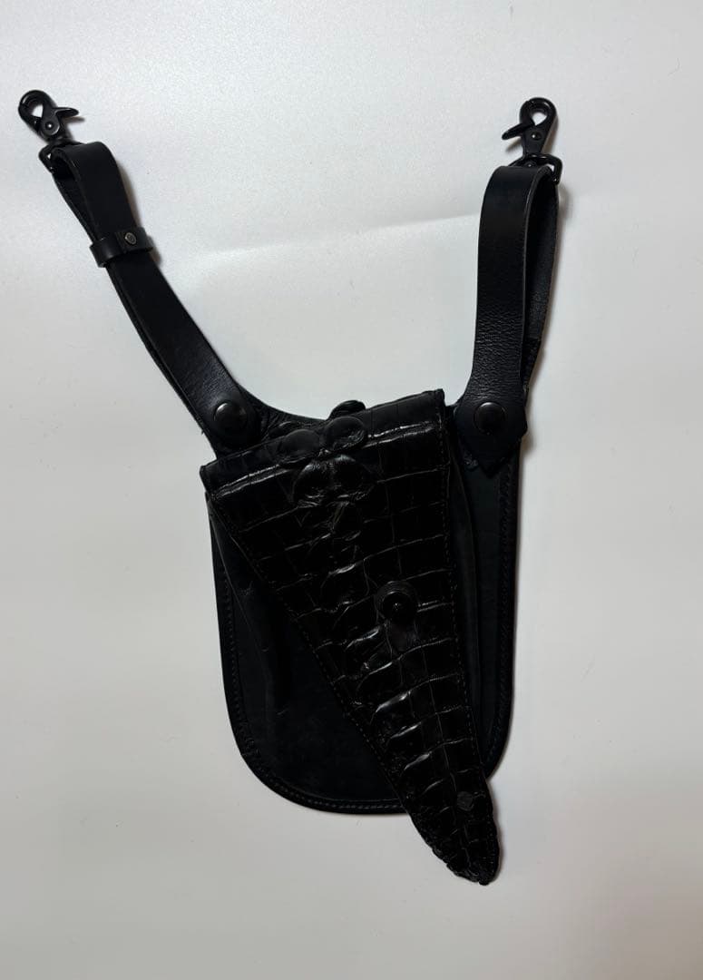 ISAMUKATAYAMA BACKLASH レザー クロコ ウエストポーチ