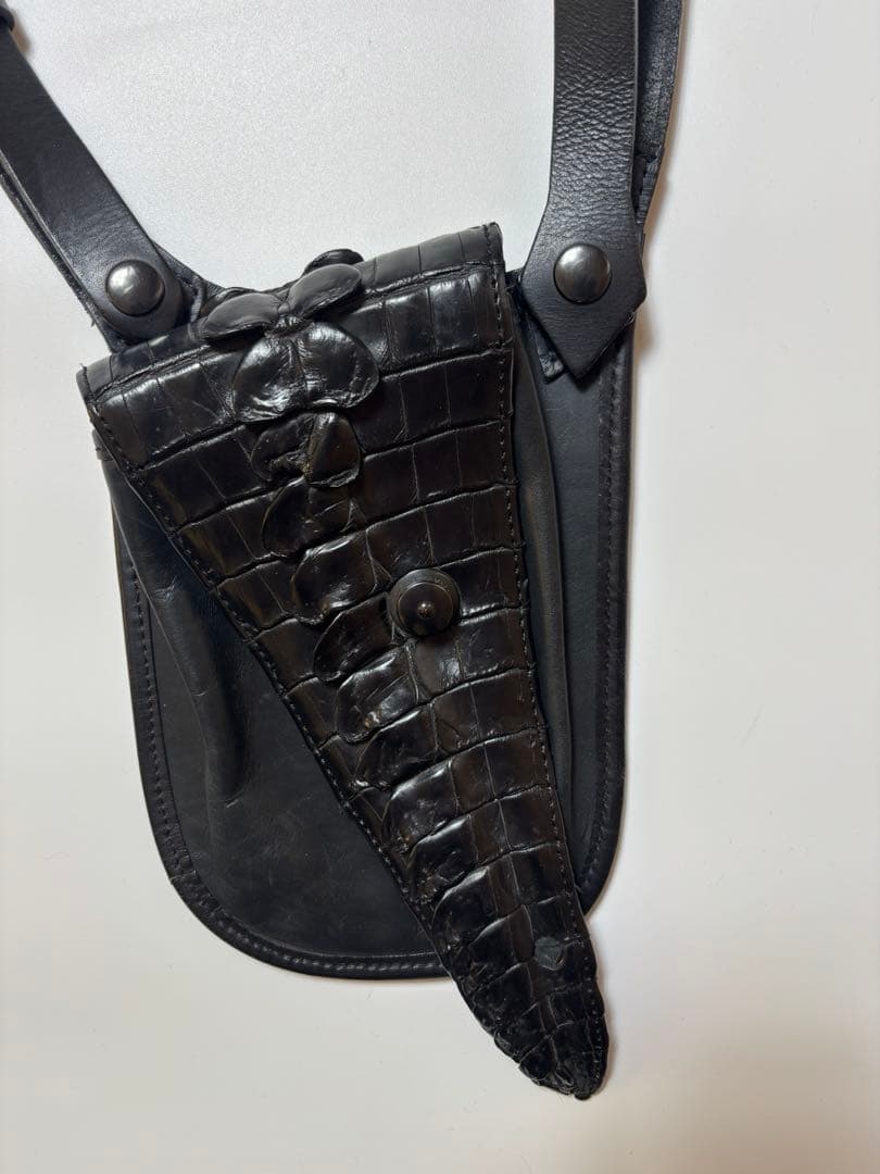 ISAMUKATAYAMA BACKLASH レザー クロコ ウエストポーチ