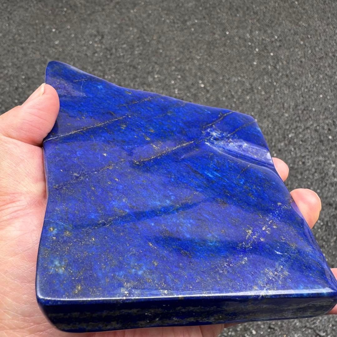 ☆ラピスラズリ☆5A☆引寄せ☆約783gアフガニスタン産☆天然無着色☆木製台座付