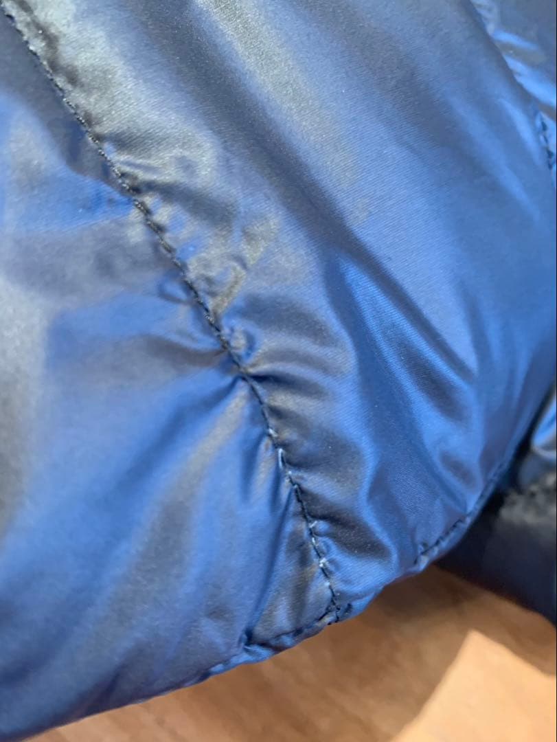 SHIPS別注TAION パイピング ノーカラー ダウン ジャケット タイオン