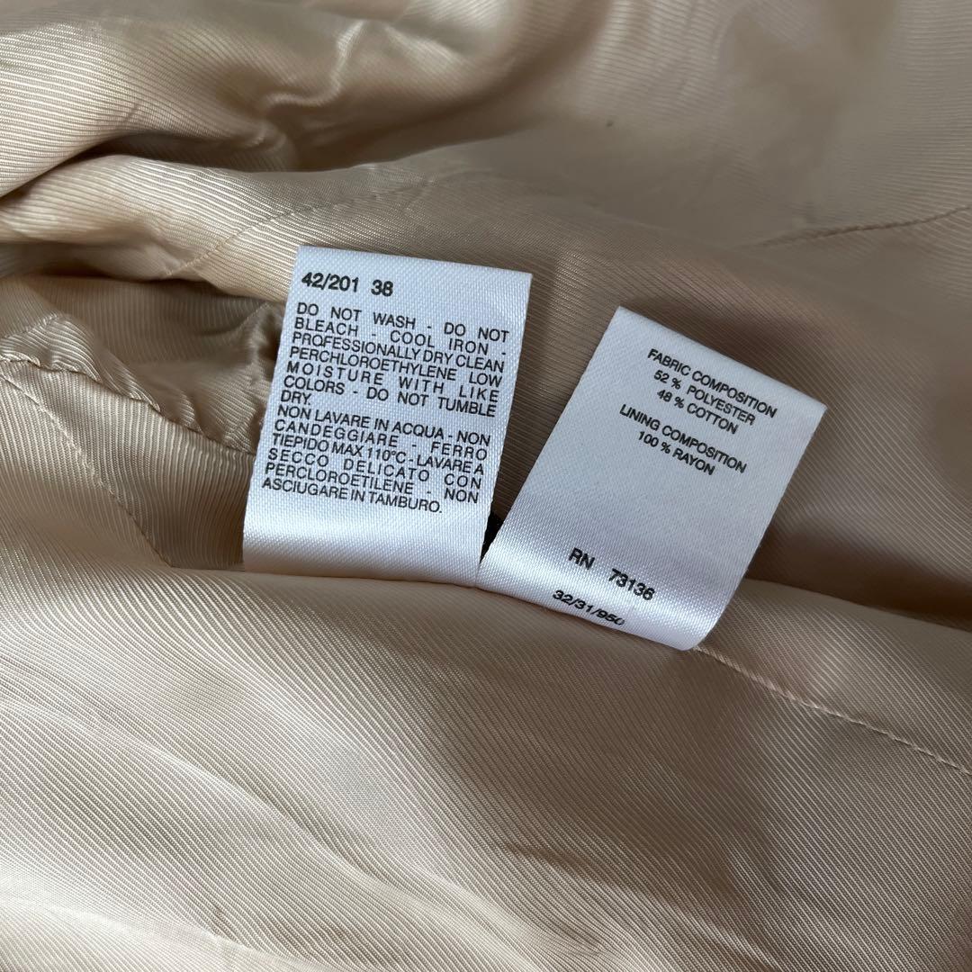 美品♡マックスマーラ ハーフトレンチコート ステンカラー ベルト ベージュ 38