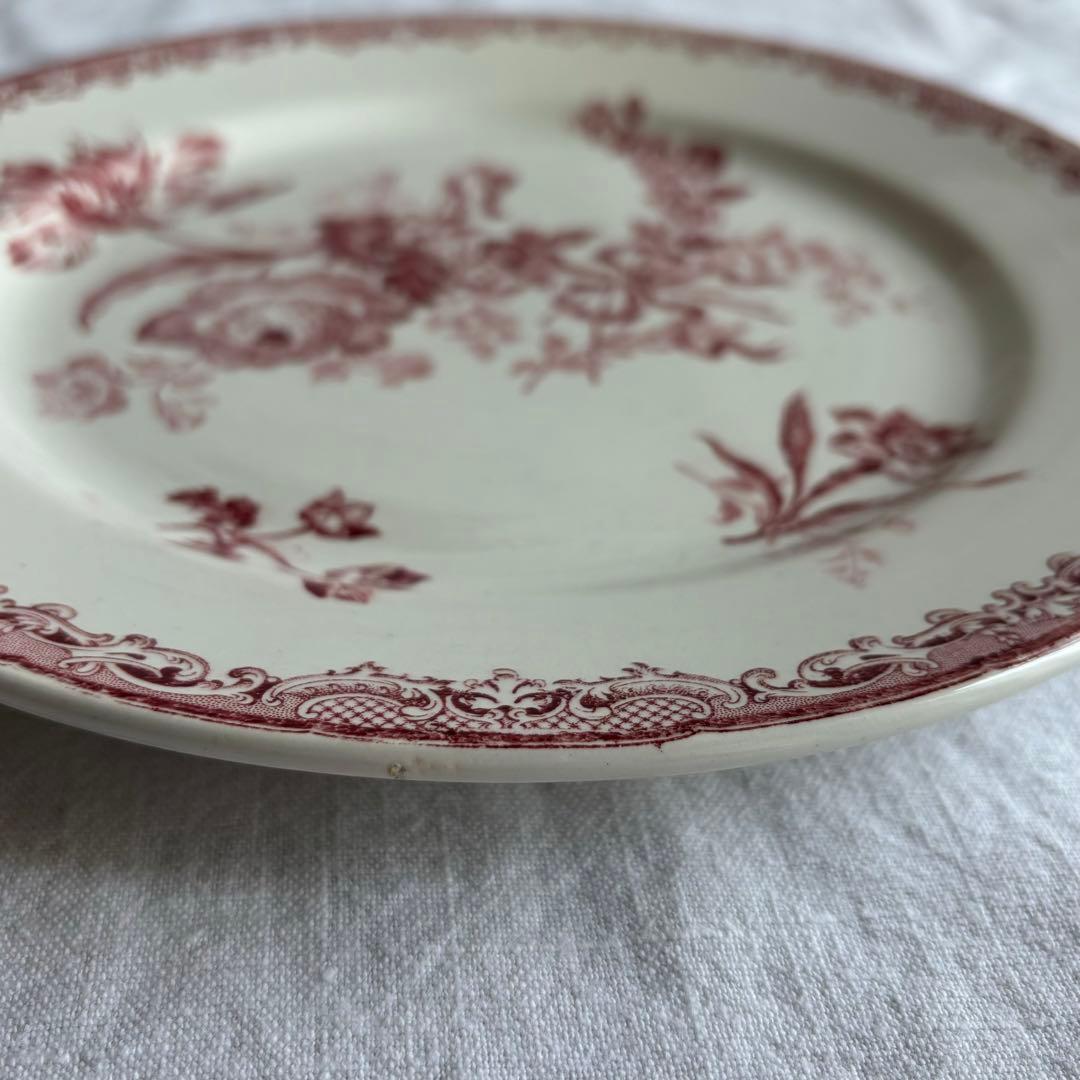 フランスアンティーク サルグミンヌ Fontangesプレート2枚セット