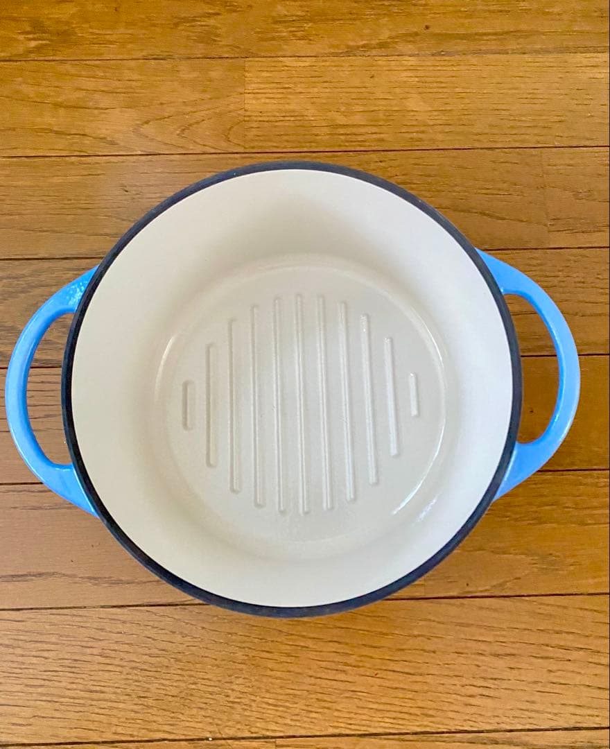 バーミキュラ　22cm 水色　 パールホーロー加工　無水調理鍋