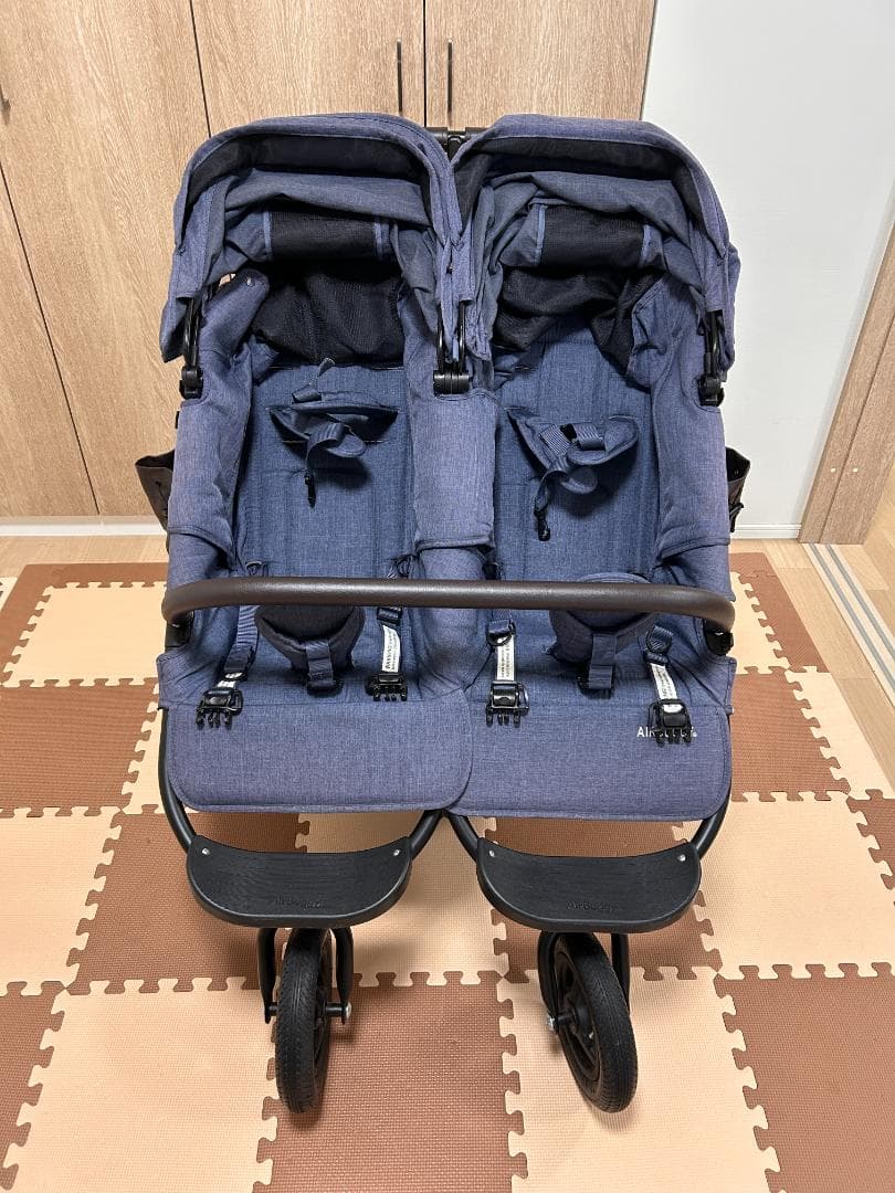 【AirBuggy】エアバギーココダブルEXフロムバース レインカバー付