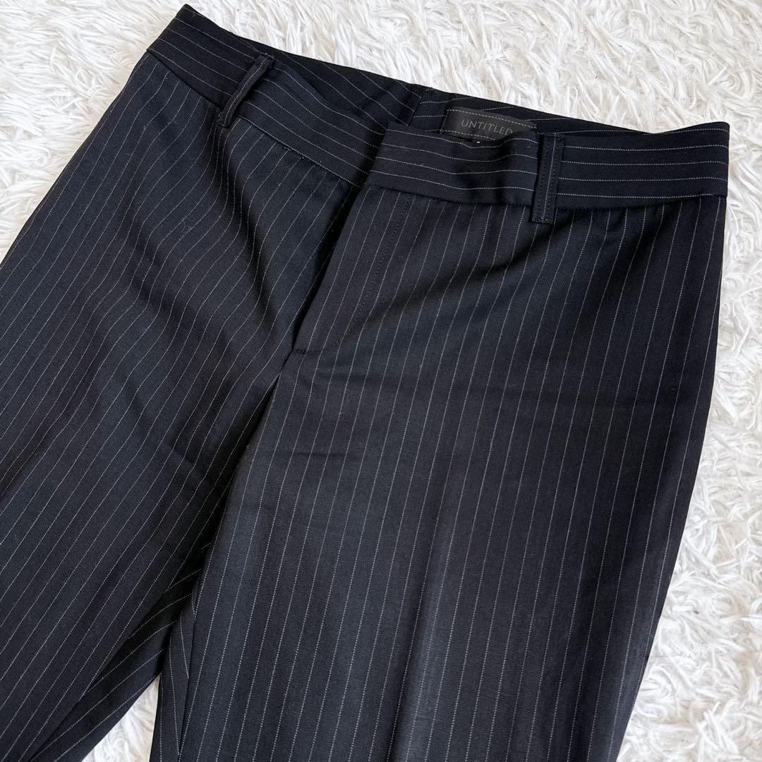 ✨美品✨UNTITLED アンタイトル パンツスーツ ストライプ 大きいサイズ