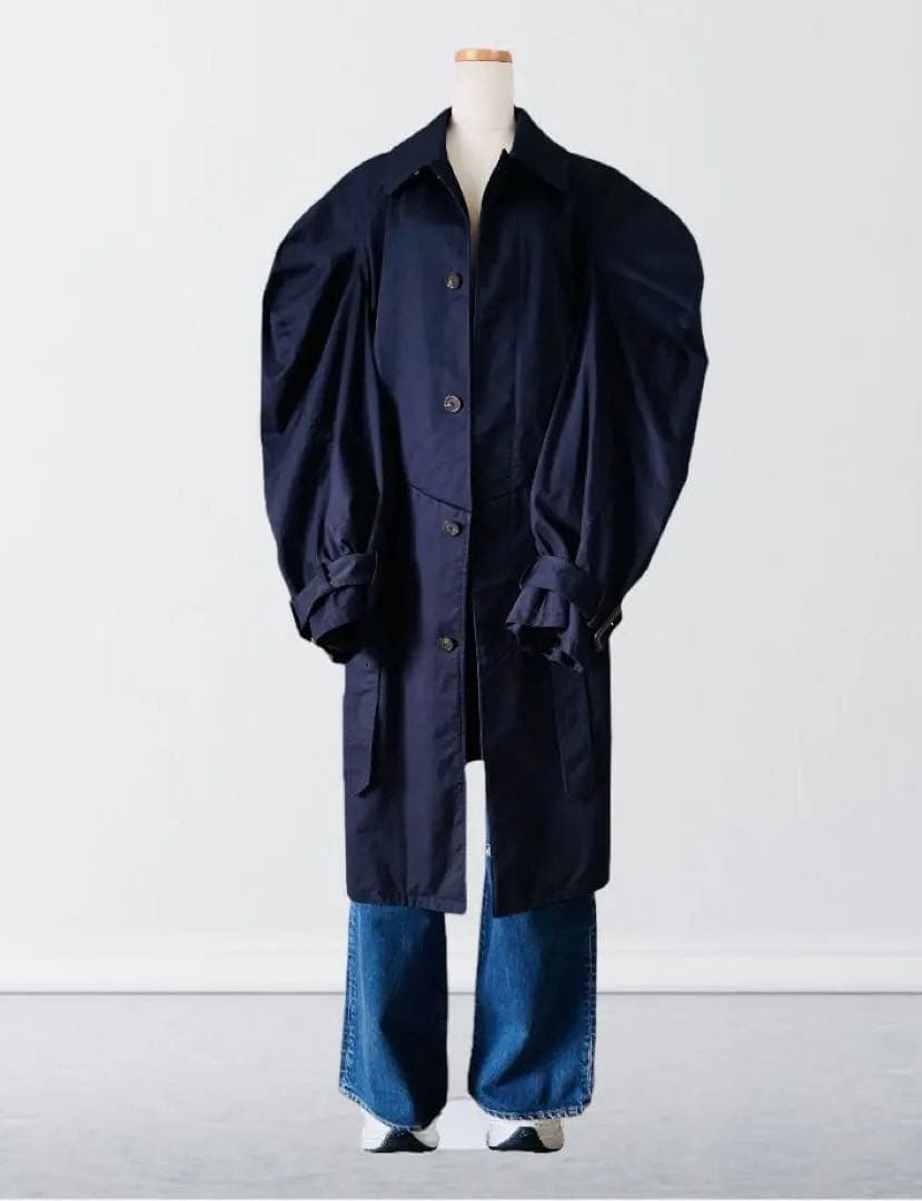 43万 BALENCIAGA ボリューム袖 コート 34 デムナ バレンシアガ