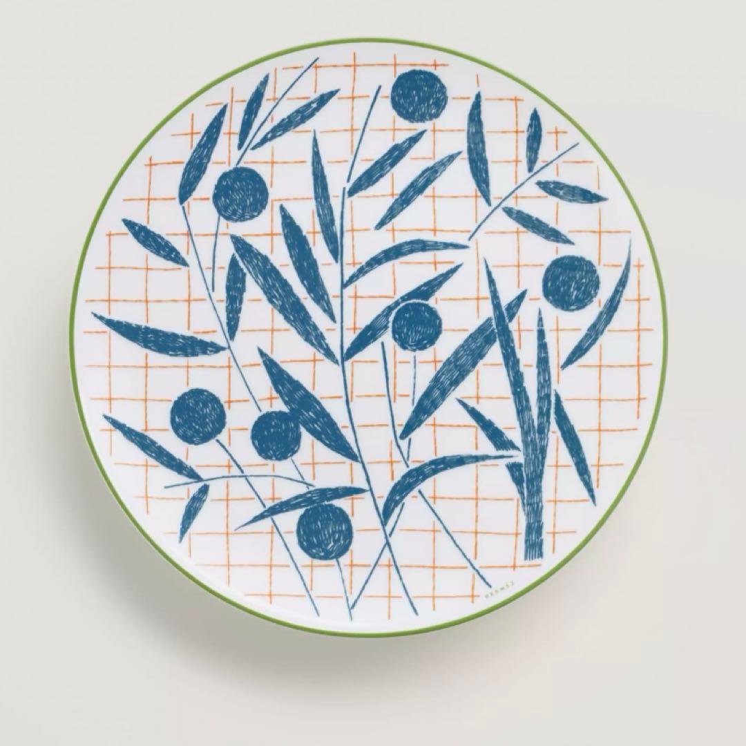 エルメス　デザートプレート 〈ウォーク イン ザ ガーデン〉