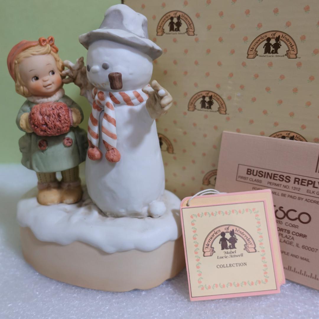 #115401◆マーベル ルーシー アトウェル◆陶磁器オルゴール◆エネスコ