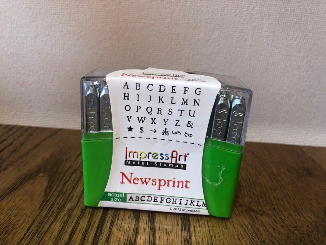 刻印　アルファベットスタンプ　彫刻　レザークラフト　革工芸