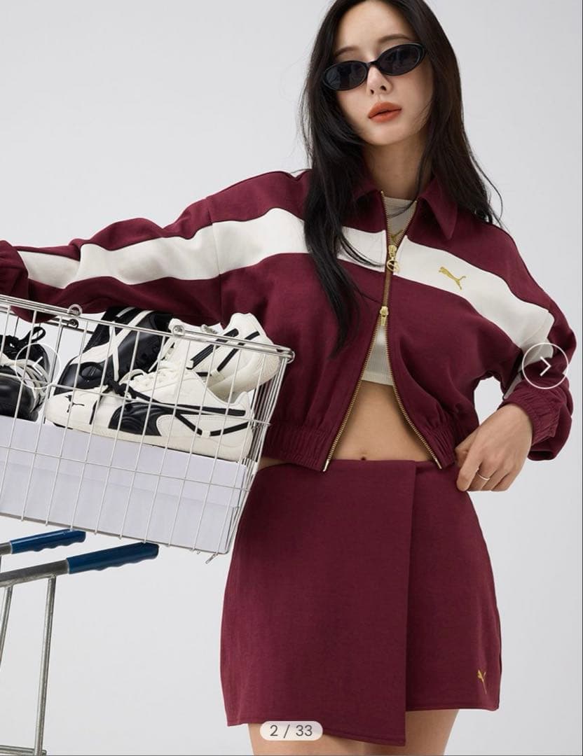 未使用　PUMAトラックジャケット×スカショーパンSET