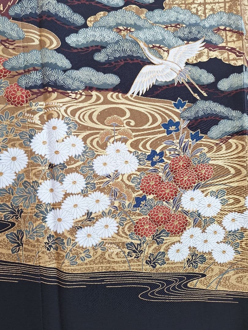 着物リメイクワンピース3654