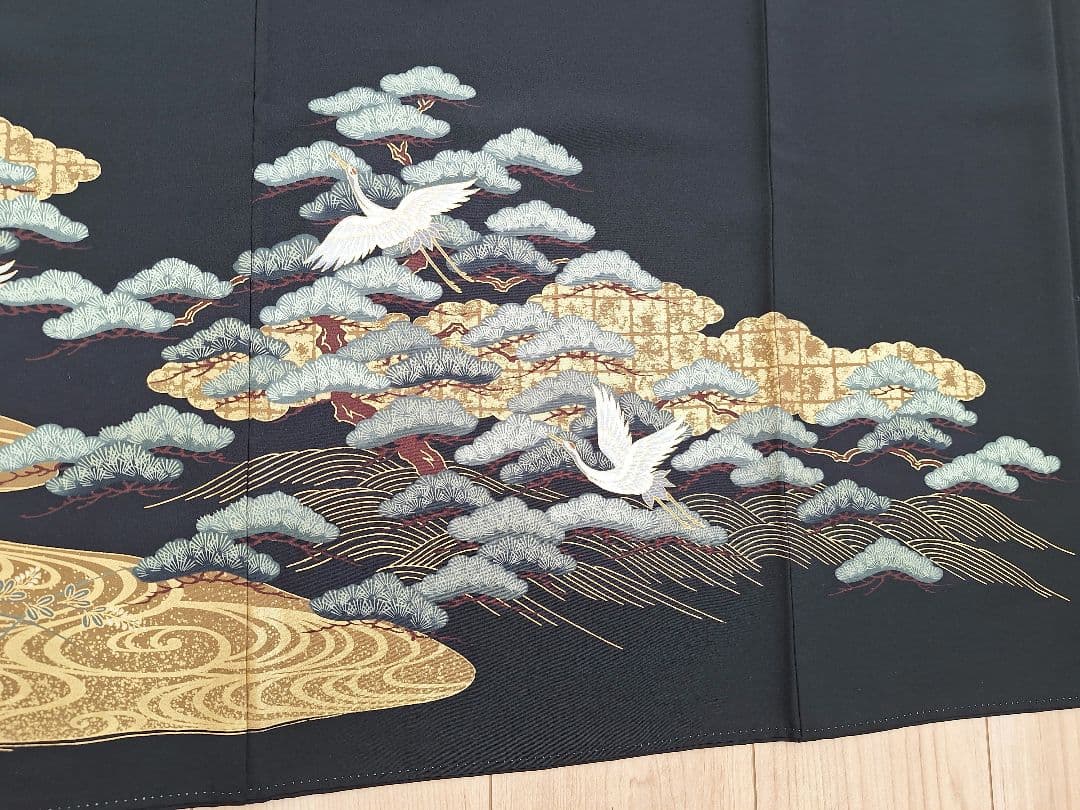 着物リメイクワンピース3654