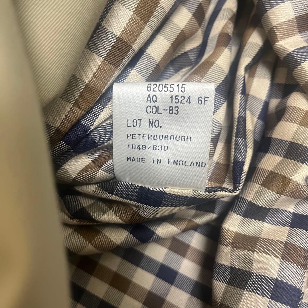 【未使用★タグ付】アクアスキュータム トレンチコート 撥水加工 ロング ベージュ