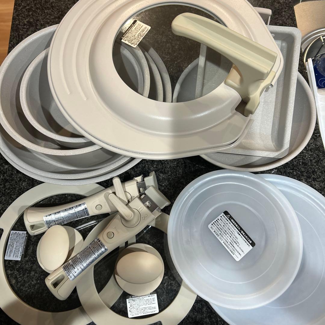 ニトリ　フライパンセット　IH、ガス火