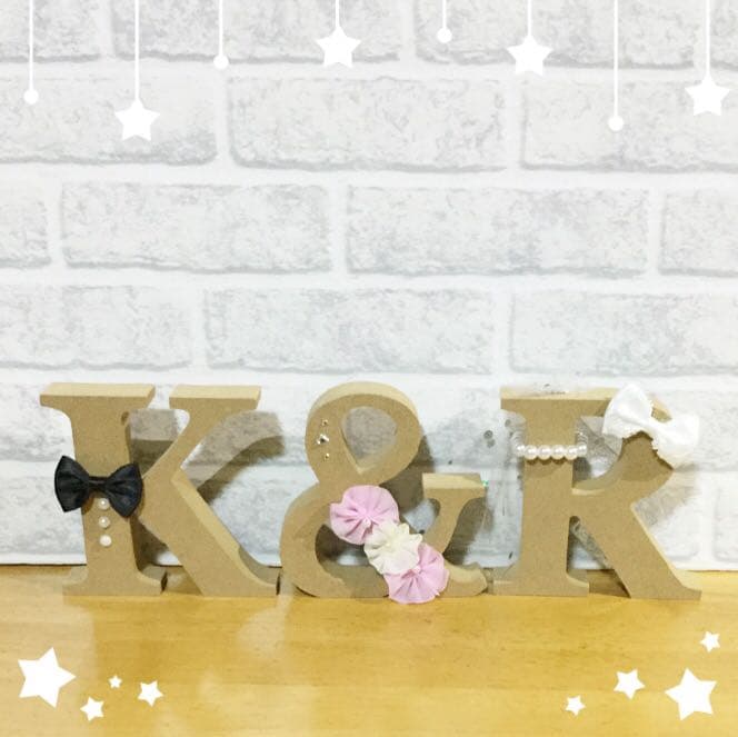 toku様確認用♡ウェディングバージョン・イニシャルオブジェ