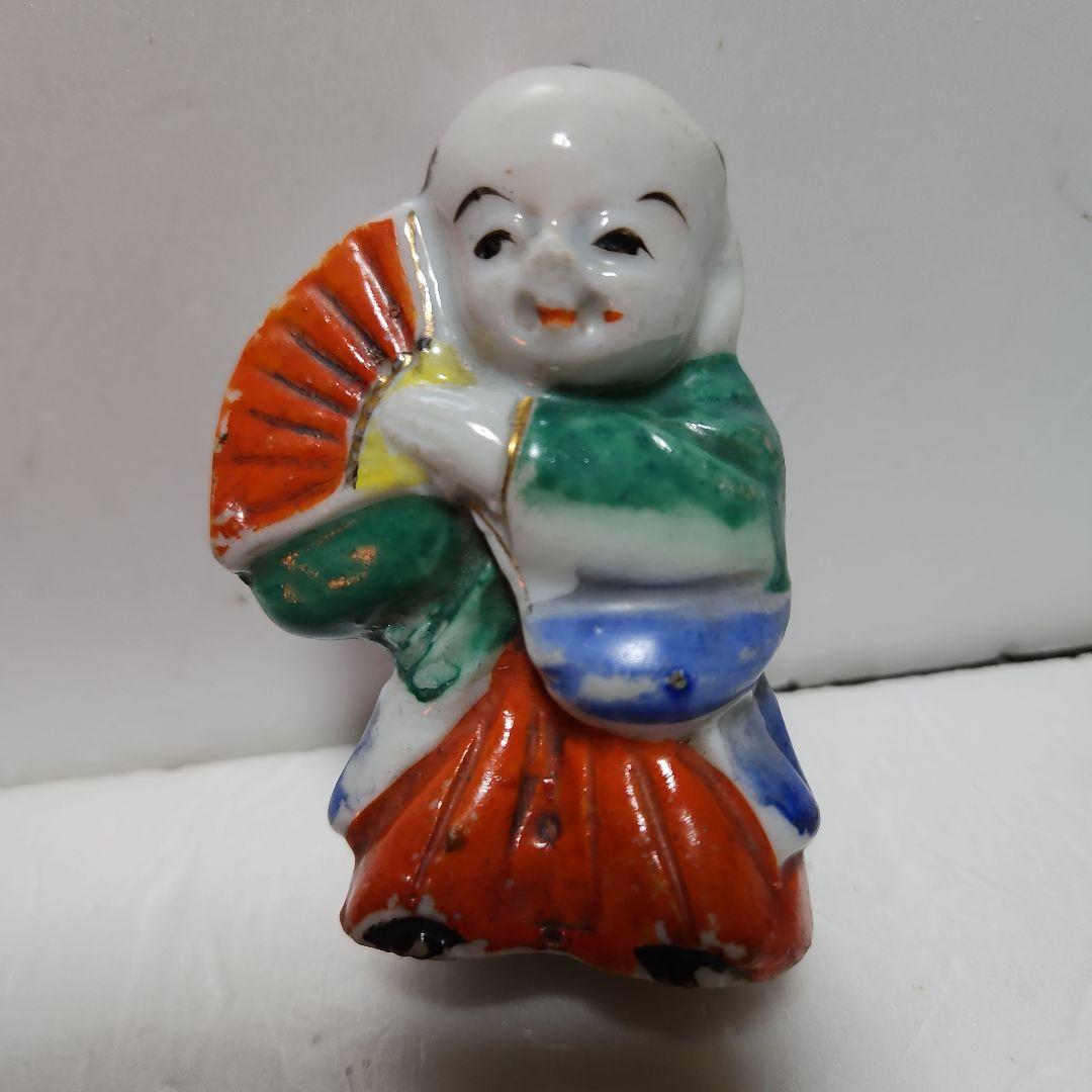 珍品　レトロ水滴、貯金箱　2点 花器大黒様、木製御雛様セット