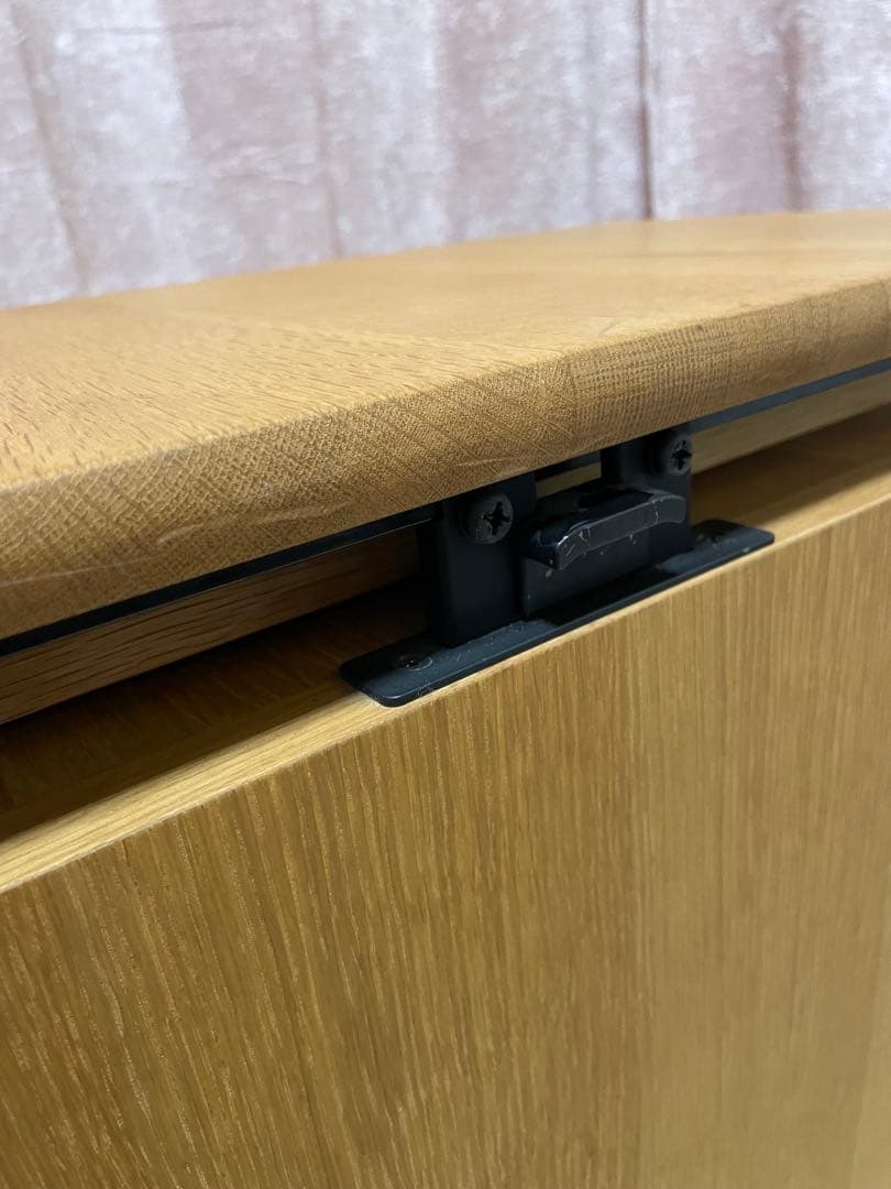 美品　飛騨産業　デスクワゴン　デスクサイドワゴン木製 脇机 可動式テーブル