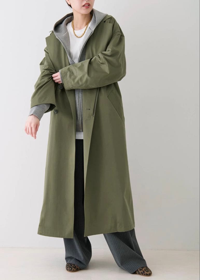 【新品未使用】STATE OF MIND　トレンチコート　ブラック