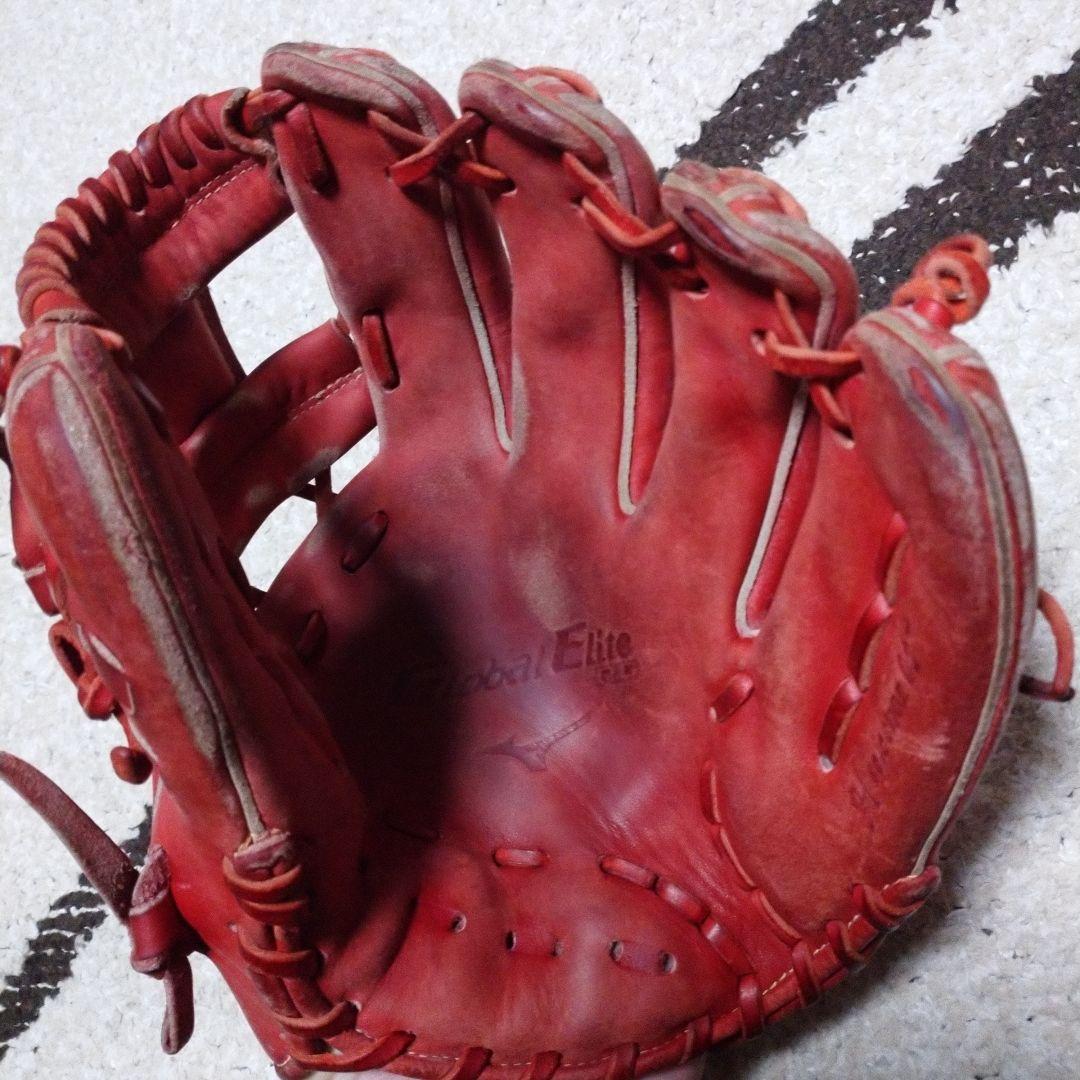 Global Elite 軟式グローブ レッドM