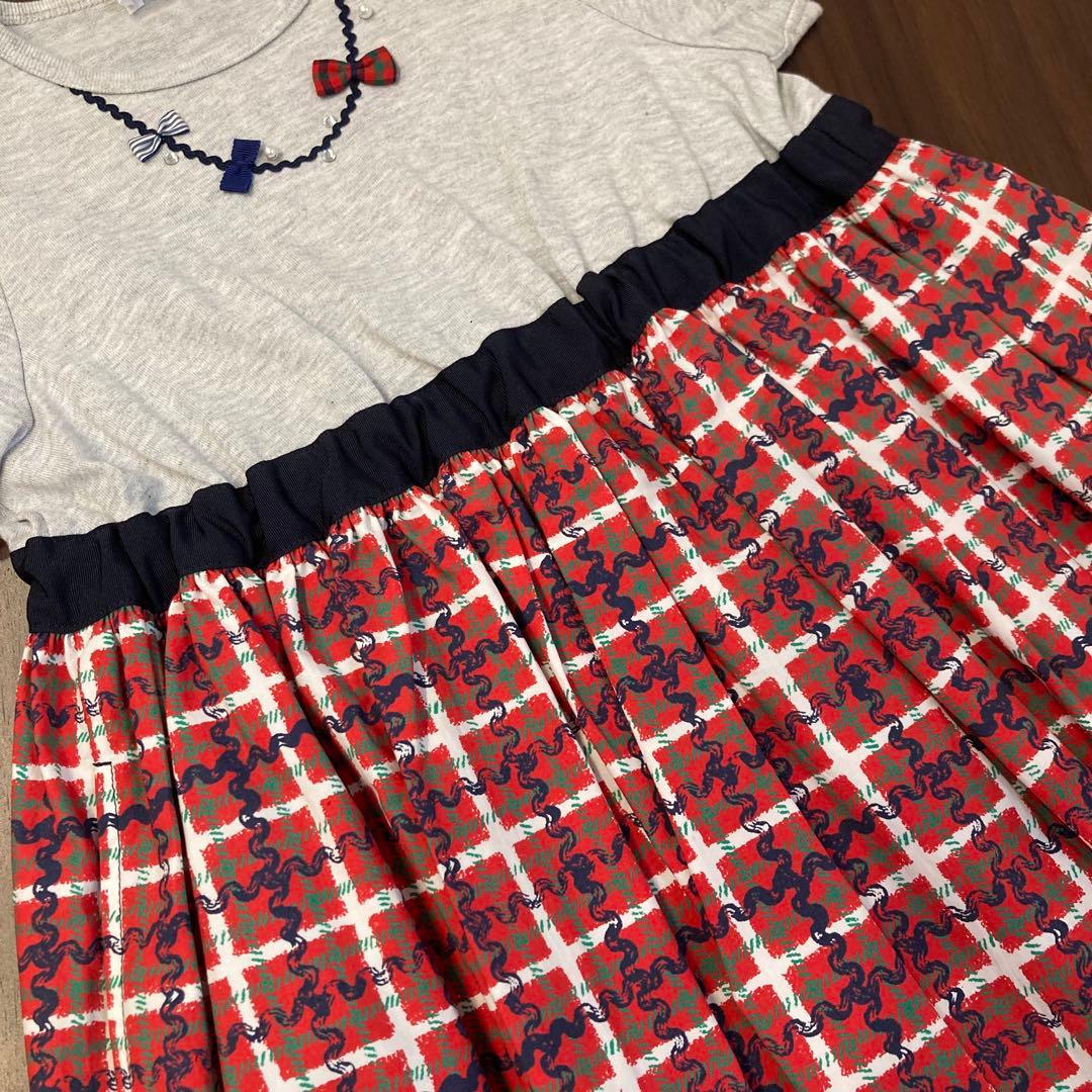 【新品　タグ付き】ファミリア　ワンピース　110