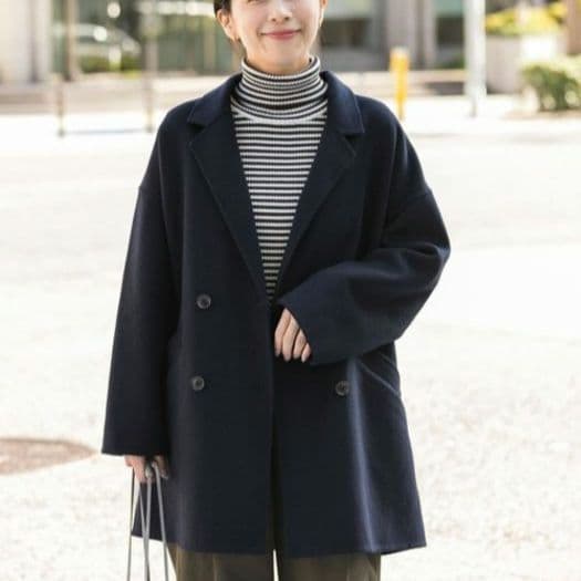 DOORS　ウールリバーテーラードコート　ネイビー