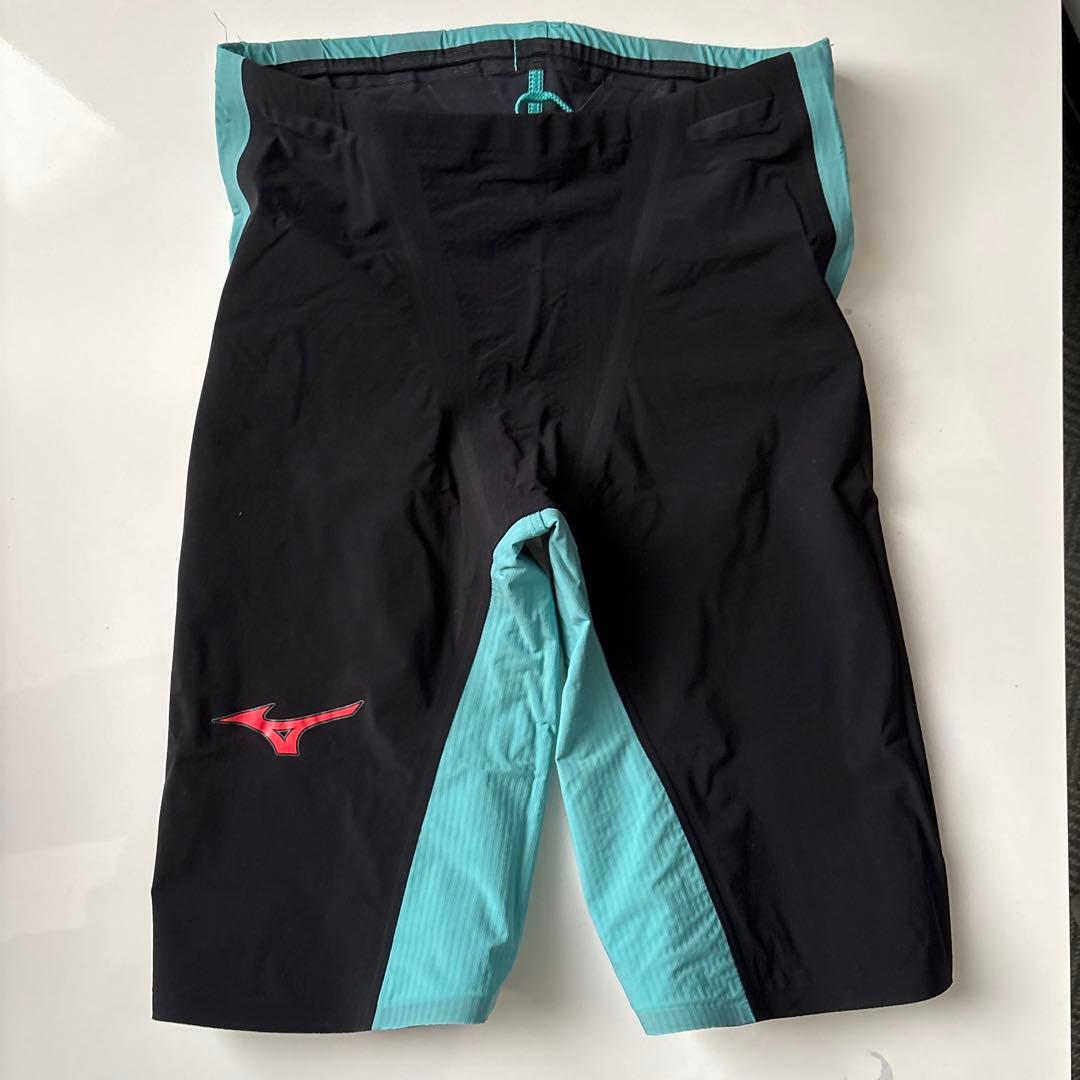 Mizuno 競泳水着 ブラック/ターコイズ