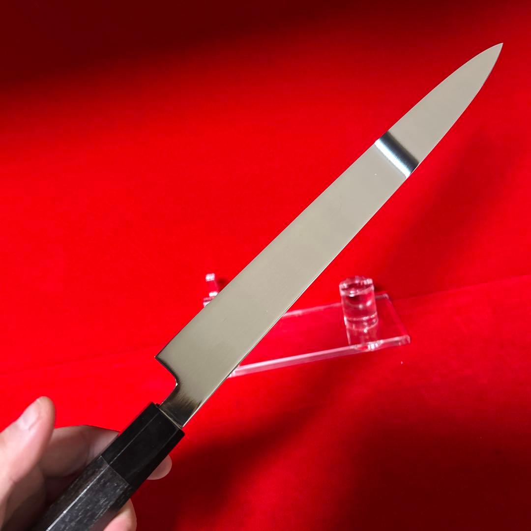 包丁　柳刃　尺　鏡面仕上げ　切味抜群　箱付　未使用品